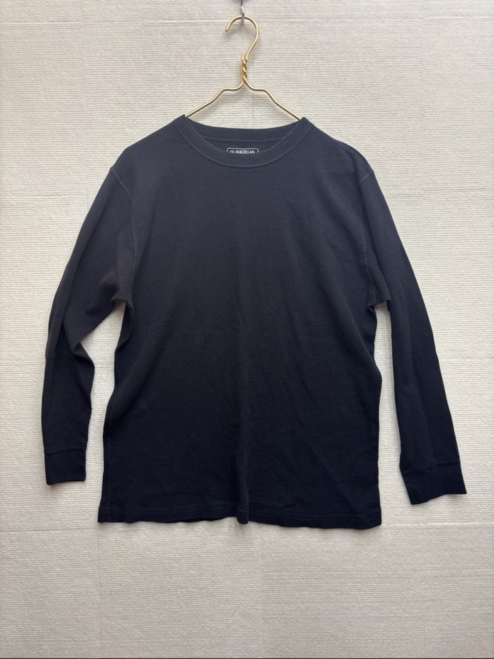 Magellan | XL Black Long-Sleeve Thermal Crewneck Shirt